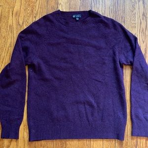🌸Jcrew purple crewneck sweater 100% lambswool size medium🌸